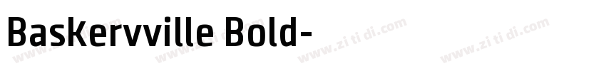 Baskervville Bold字体转换